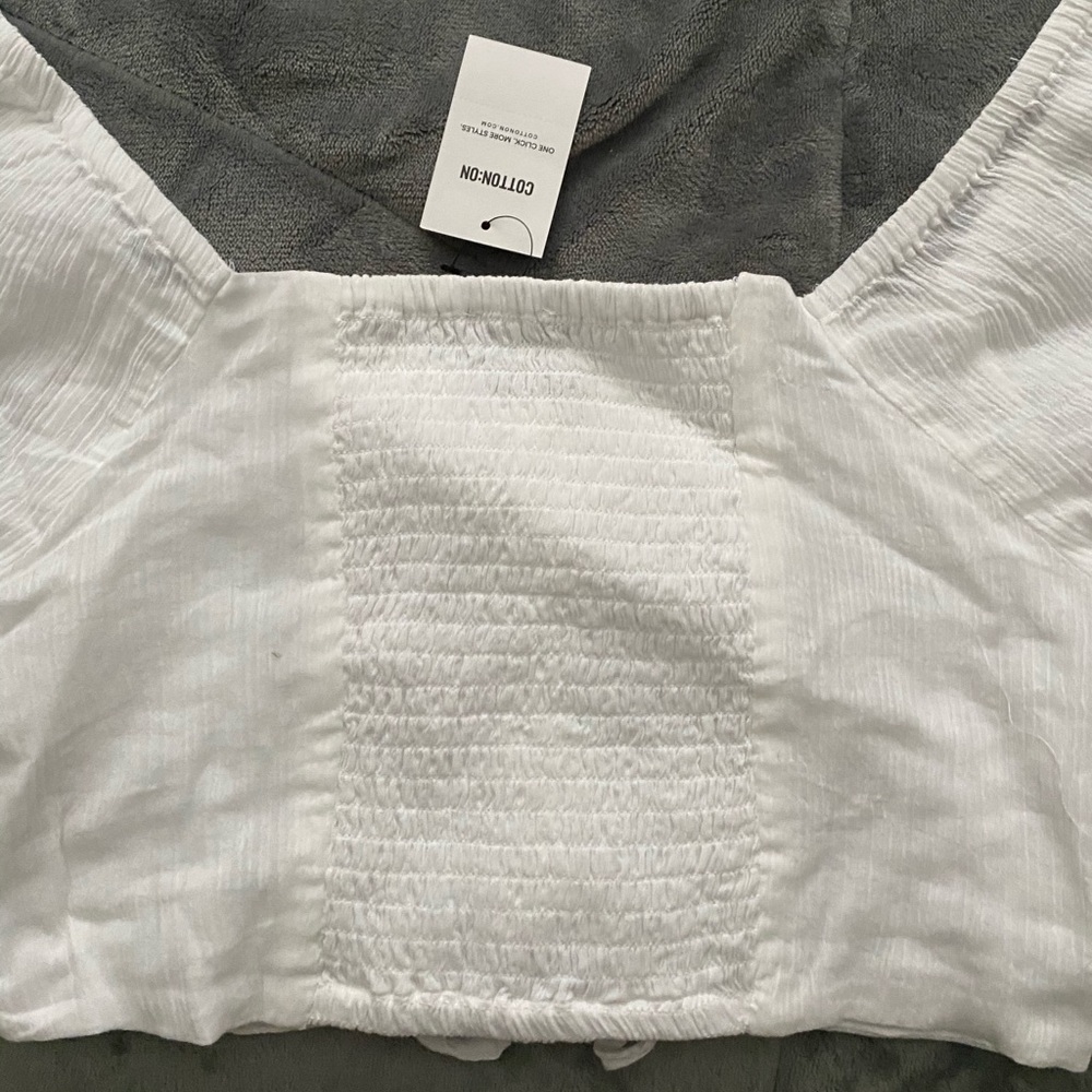 BRAND NEW milkmaid style crop top